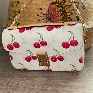 Louis Vuitton LV x TM Cherry Pochette Métis East West Gold Accents